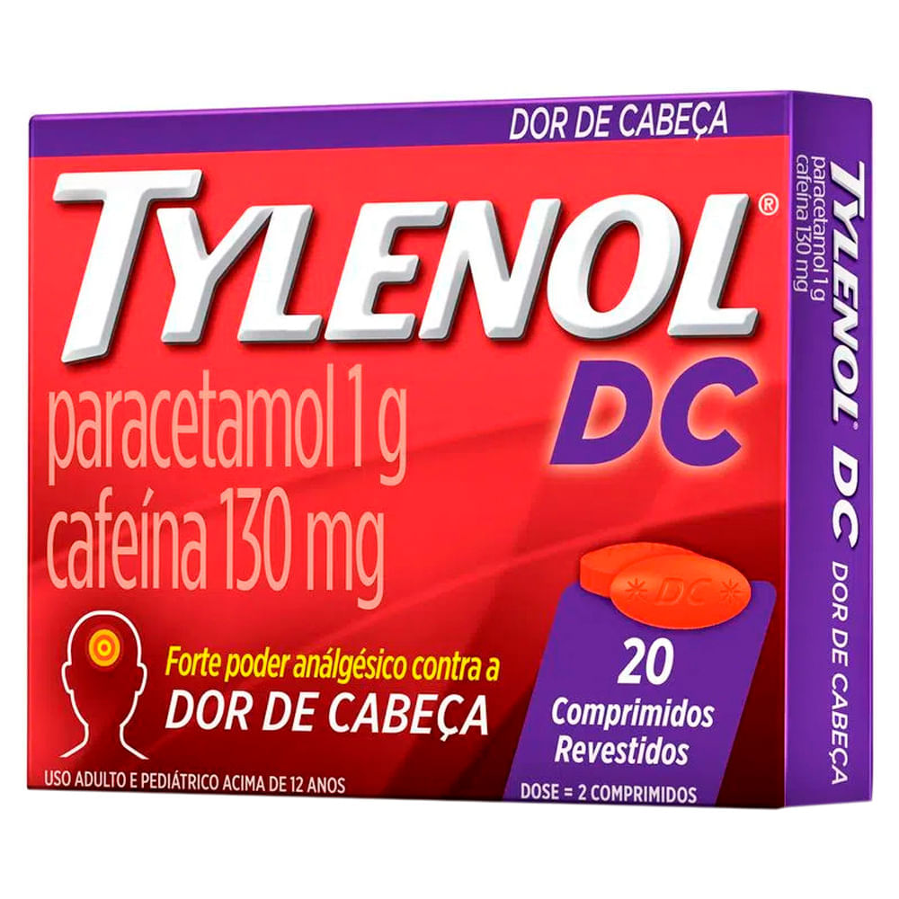 Tylenol Dc Múltiplas Dor 20 Comprimidos